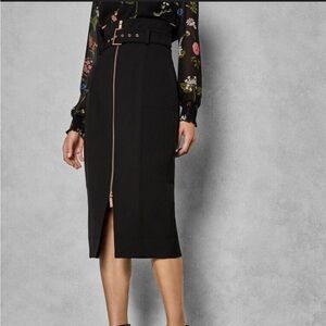 Ted Baker Kaara Zip-Front Pencil Skirt